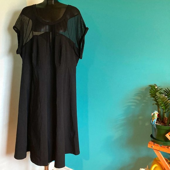 Torrid Swing Dress with Mesh - Picture 2 of 7